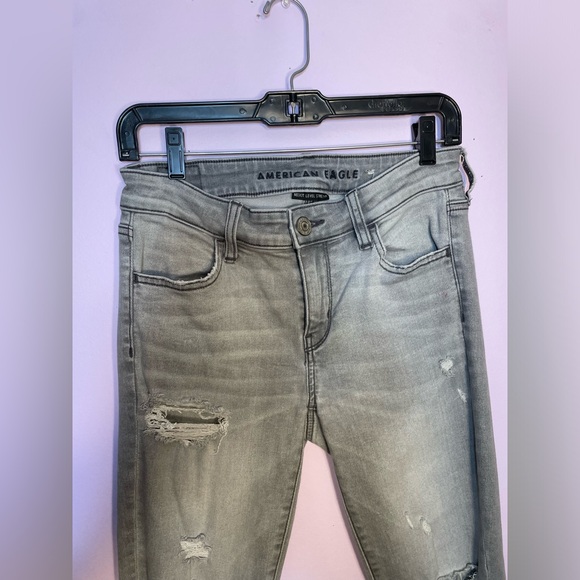 American Eagle Women’s Grey Jegging Size 4 Jeans - Picture 5 of 8
